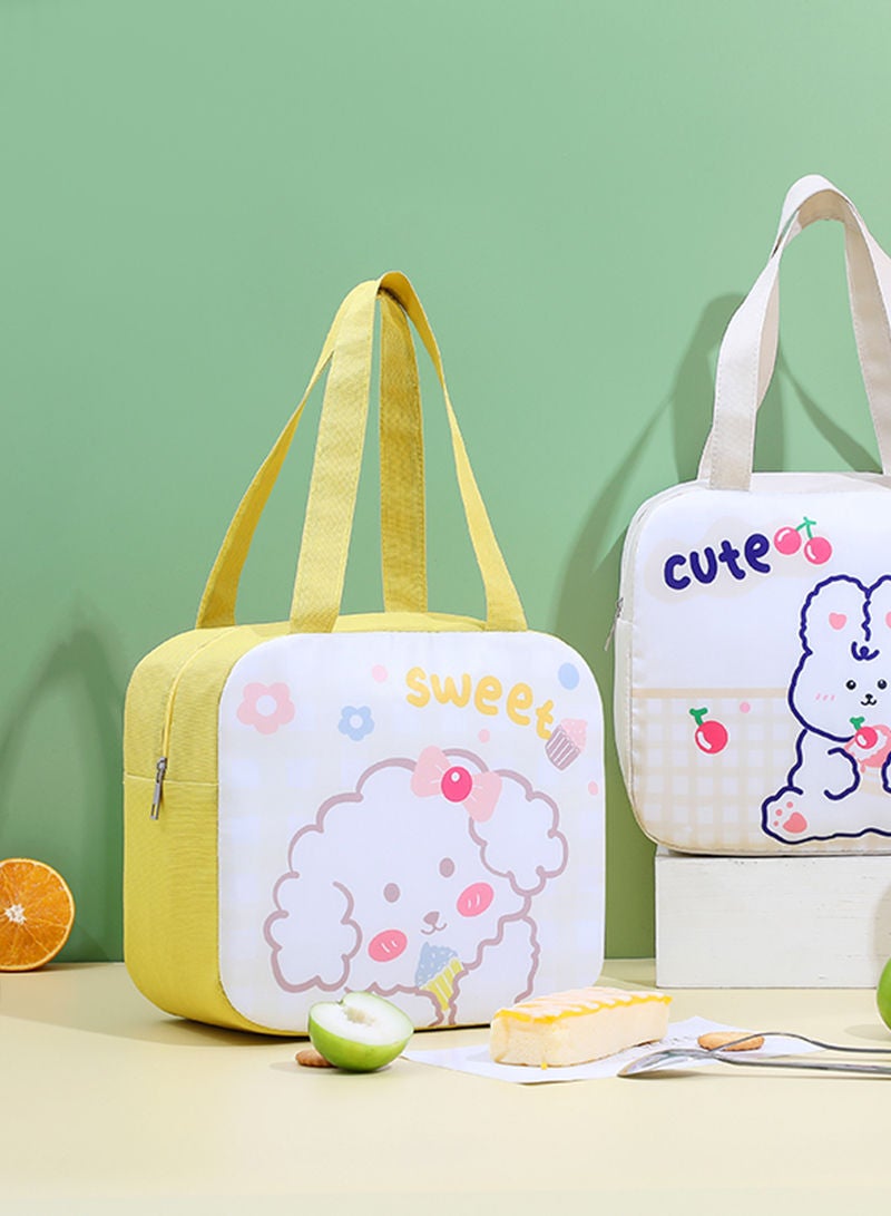 Sharpdo Cartoon Insulated Bento Handbag Reusable Aluminum Foil Lunch Box Bag (24 x 12.5 x 22 cm) - Image 2