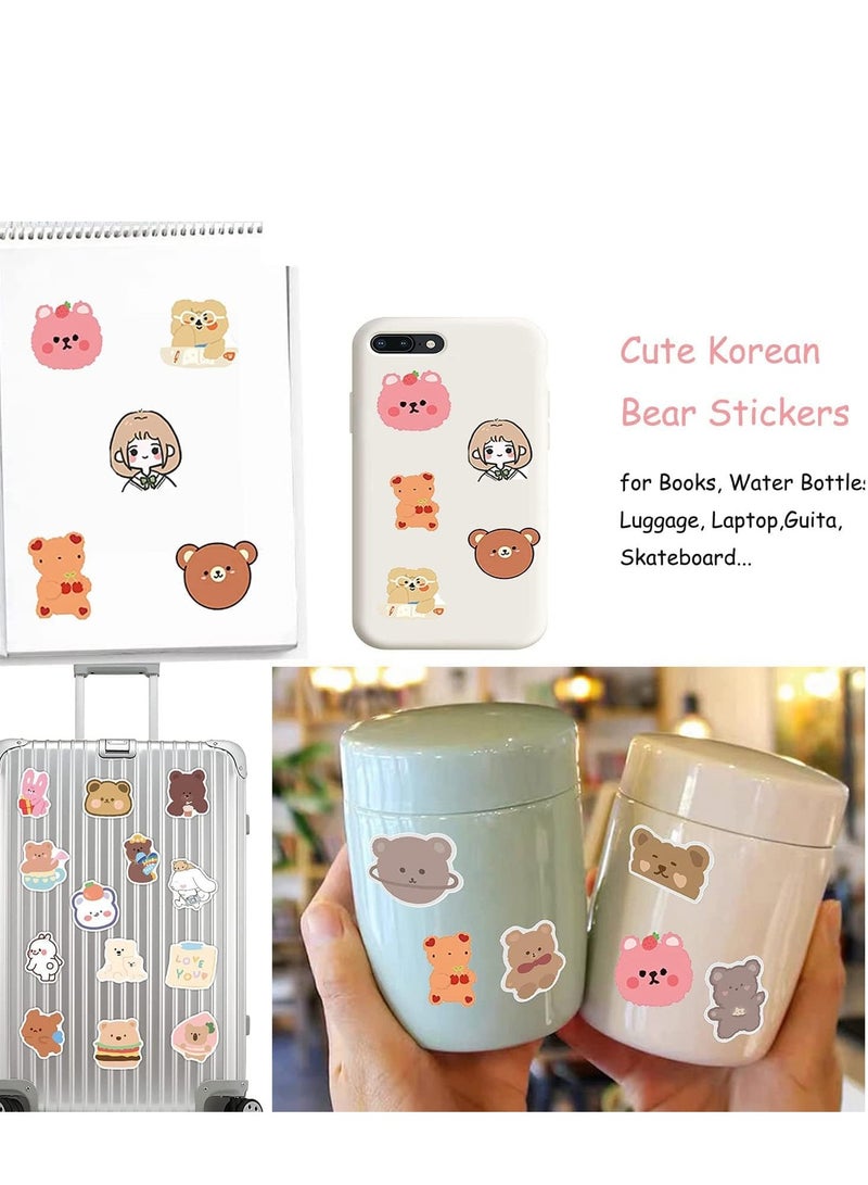 Barakah Cartoon Bear Stickers for 100pcs Kids Scrapbooking Kawaii Aesthetic Vinyl for Water Bottles HydroFlasks - Image 5