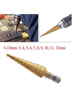 YADAV Generic 3 Pcs Large HSS Steel Step Cone Drill Titanium Bit Set Hole Cutter 41220 32mm  - Image 5