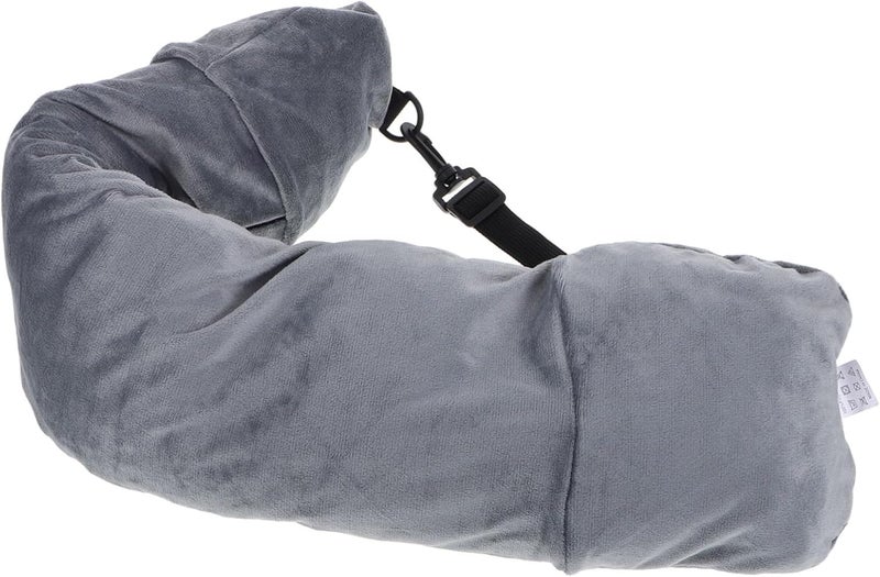 Stuffable Travel Neck Pillow with Storage Bag for Airplane Use Packable Cushion Fills with Clothes Towels Machine Washable Soft Neck Support for Long Flights - Image 1