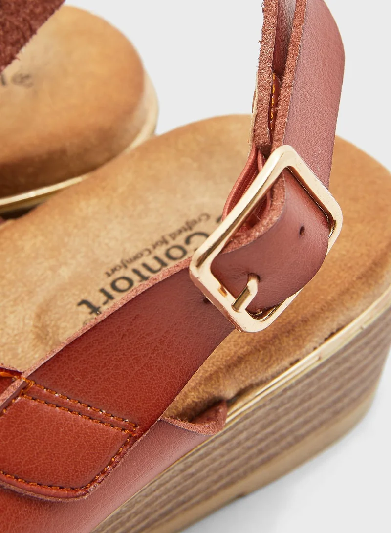 Le Confort Sling Back Wedge Sandal