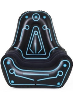 Alissa Inflatable Gaming Chair with Comfortable Backrest and Oversized Armrests for Lounging Mesh Pocket for Video Game Controller Storage  - Image 3
