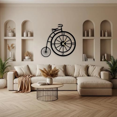 AVVIC MART Stylish Metal Analog Wall Clock for Living Room, Bedroom, Office, Kitchen, Home and Hall | Antique Fancy Big Size Modern Wall Watch for Home Decor (DA-234, 40 CM) - Image 4