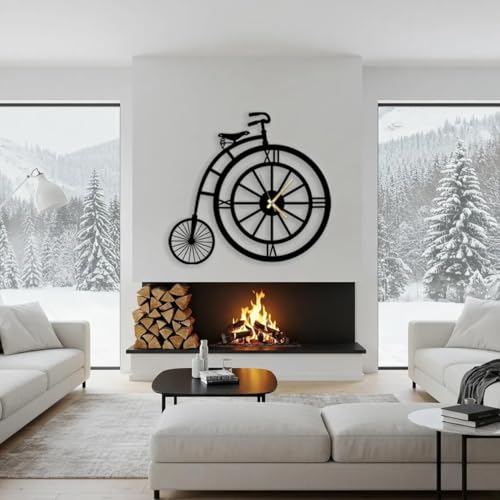 AVVIC MART Stylish Metal Analog Wall Clock for Living Room, Bedroom, Office, Kitchen, Home and Hall | Antique Fancy Big Size Modern Wall Watch for Home Decor (DA-234, 40 CM) - Image 2