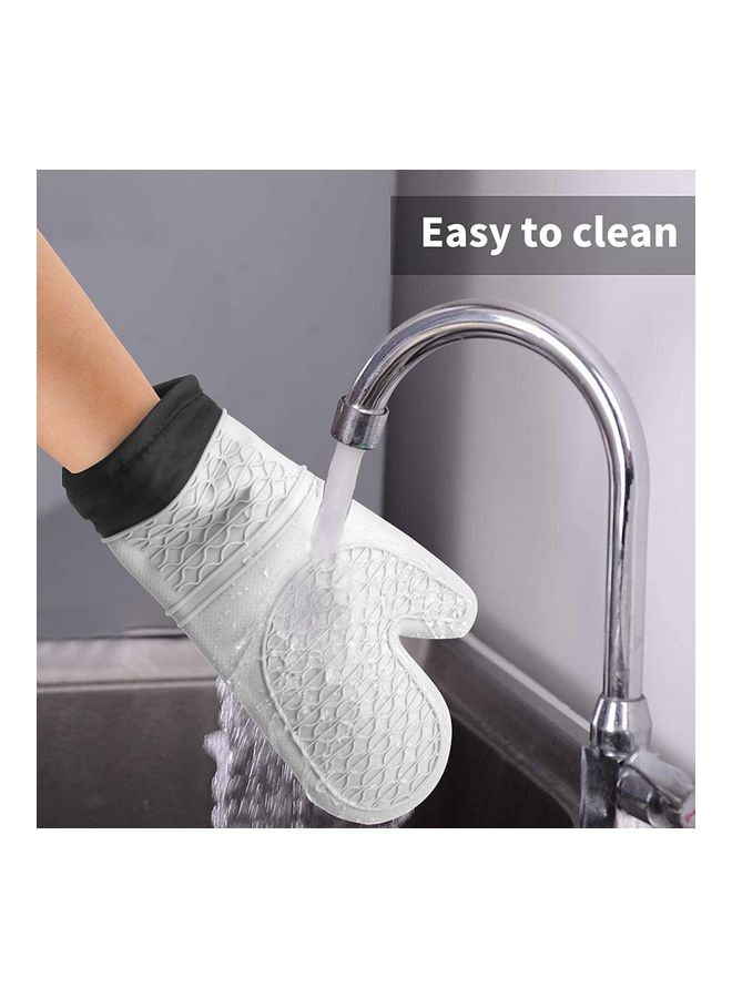 NIBEMINENT 1 Pair Oven Gloves Grey - Image 5