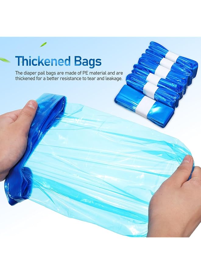 erorex 8Pcs Diaper Refill Liners Diaper Pail Liner Refills Bags Smell Bags Diaper Disposal Bin Liners - Image 3