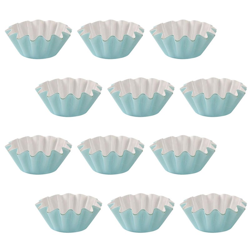 Blue Greaseproof Cupcake Liners 50 Pack Muffin Baking Cups For Party And Bakery Use - Image 2