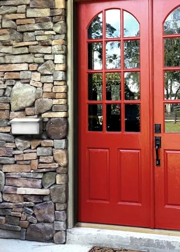 Architectural Mailboxes Venice™, Wall-Mounted Mailbox for Outside, Metal Stainless Steel Small Mail Box with Lock and Key Drop Box - Image 2