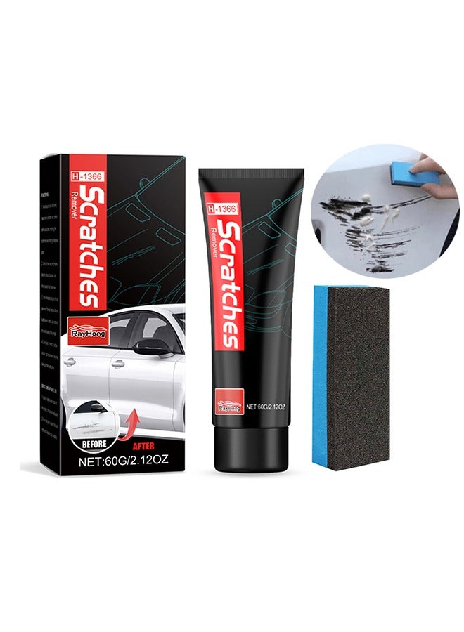 RAYHONG Scratches Remover -  Car Wax Refurbishment Paste Scratch Polishing Paste Paint Surface Cleaning Decontamination Wax Scratch Repair 60g - Image 1