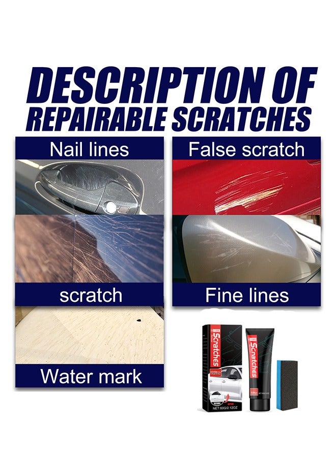 RAYHONG Scratches Remover -  Car Wax Refurbishment Paste Scratch Polishing Paste Paint Surface Cleaning Decontamination Wax Scratch Repair 60g - Image 2