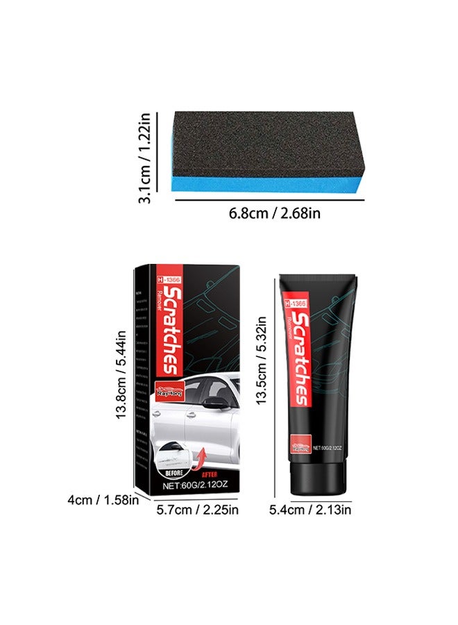 RAYHONG Scratches Remover -  Car Wax Refurbishment Paste Scratch Polishing Paste Paint Surface Cleaning Decontamination Wax Scratch Repair 60g - Image 5
