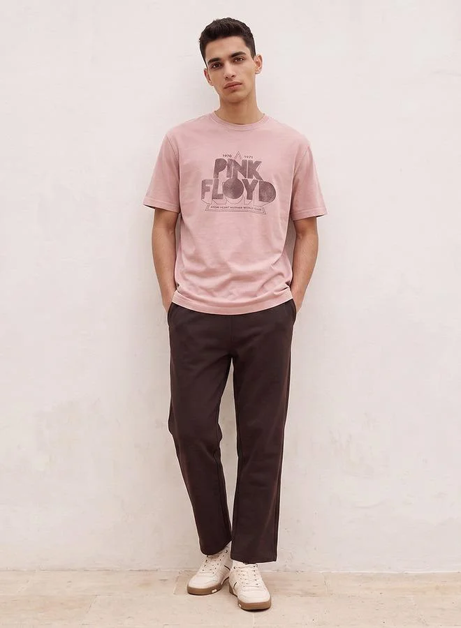 اس بي كاركترز Pink Floyd Regular Fit Cotton Crew Neck T-shirt