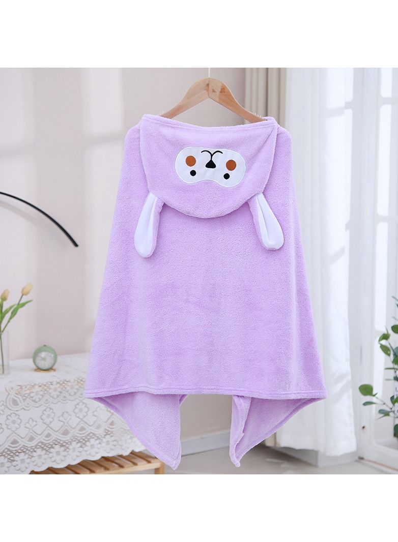 Loquat With Hood Coral Fleece Cloaks Bath Towels