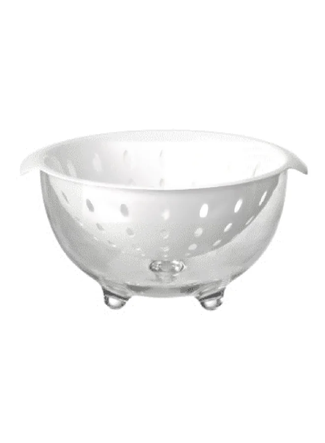 Felli Durable Dishwasher Safe Salad Bowl with Colander Set White 26.4 x 27 x 14.4 cm N3SBN-60