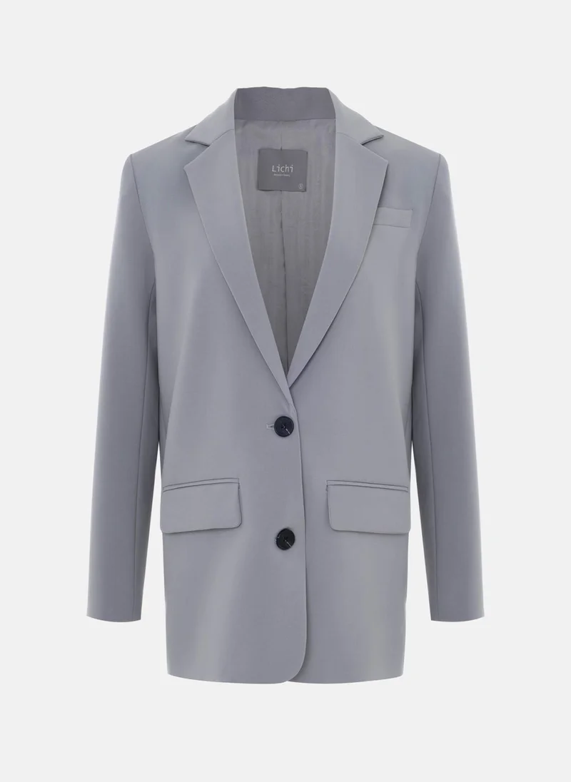 Lichi Single-breasted jacket with contrasting buttons