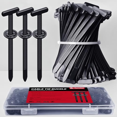 ILKCC Upgrade Cable Tie Buckle Nylon Universal Heavy Duty Self Lock, Car Zipper Clip, Super Durable Button Zipper Retainer for Car Repair Office, Workshop and Shelves (30Pcs) - Image 1