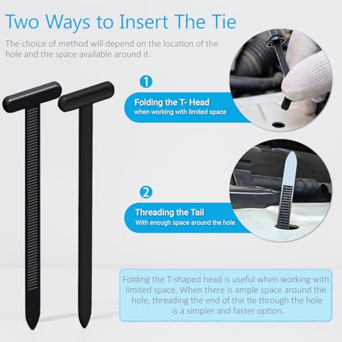 ILKCC Upgrade Cable Tie Buckle Nylon Universal Heavy Duty Self Lock, Car Zipper Clip, Super Durable Button Zipper Retainer for Car Repair Office, Workshop and Shelves (30Pcs) - Image 4