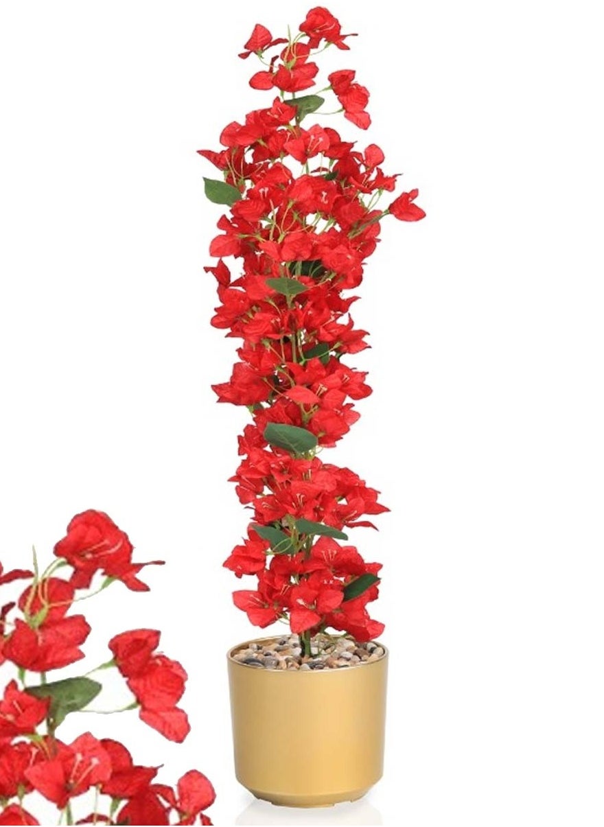 Artificial rose tree, simulating a natural tree, 95 cm 