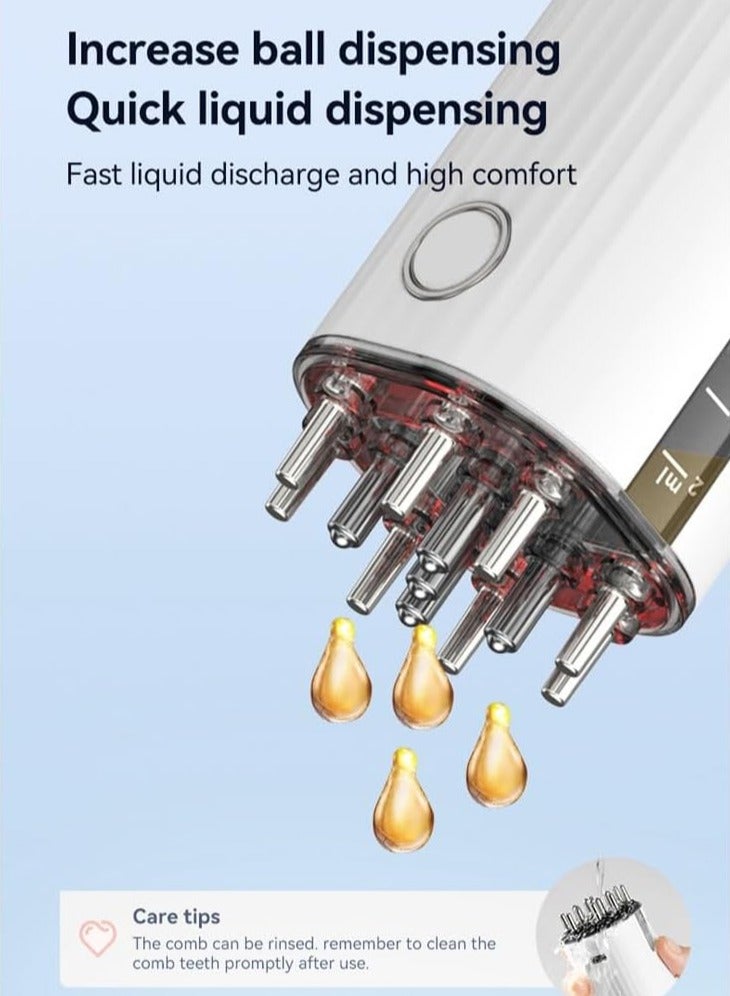 general 3-in-1 Vibrating Hair Oil Applicator Scalp Massager Hair Care Red Light Massager with Storage 70ml Hair Care Applicator - Image 5