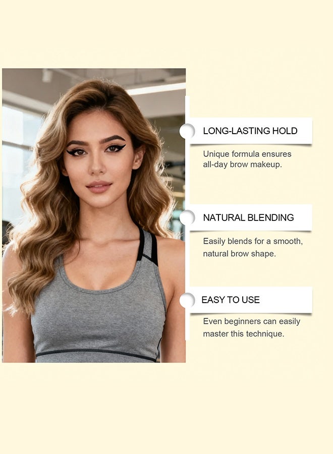 2-in-1 Eyebrow Pencil Waterproof, 2025 New Eyebrow Pencil  ,Create Natural Hair-Like Brows, Last All-Day, Microblading Brow Pen - Image 5