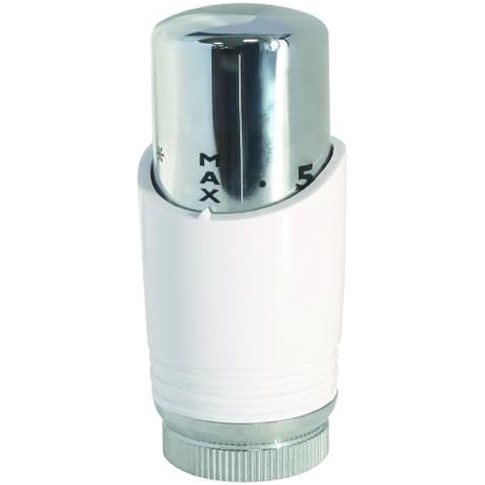 , 601522801 THERMOSTATIC HEAD M30 X 1.5 WHITE/CHROME DESIGN FOR TOWEL WARMER OR DESIGNER RADIATOR, MODERN DESIGN, LIQUID EXPANSION, CONNECTION WITH A THREAD OF M 30 X 1.5 - Image 2