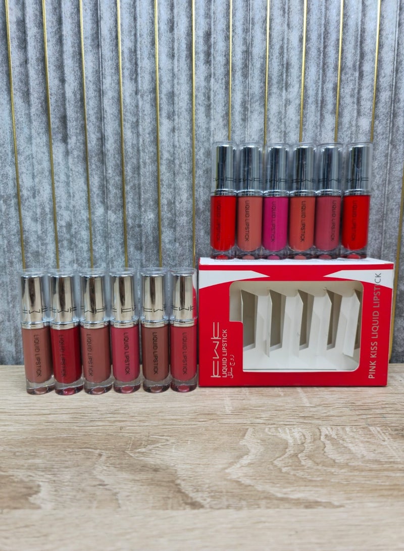 كيه دابليو كيه مجموعة ارواج سائلة 12 الون مميز يدوم طويلا - Image 1