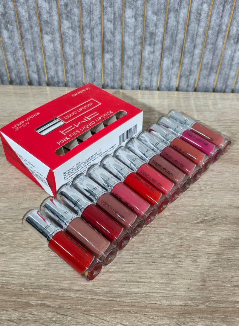 كيه دابليو كيه مجموعة ارواج سائلة 12 الون مميز يدوم طويلا - Image 2