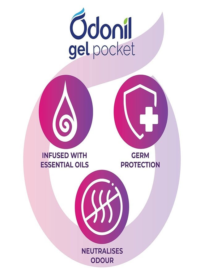 Odonil Gel Pocket Mix - 60g (10g x 6) | Assorted pack of 3 new fragrances | Infused with Essential Oils | Germ Protection | Lasts Up to 30 days | Air Freshener for Bathroom, Toilet, Home & Office - Image 3