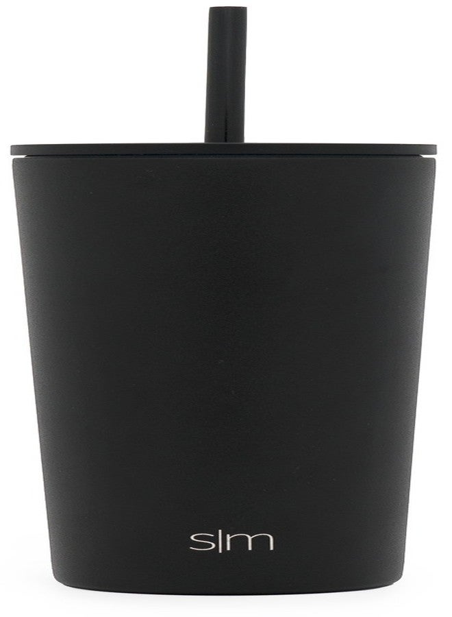 Simple Modern Insulated Tumbler with Lid and Straw | Iced Coffee Cup Reusable Stainless Steel Water Bottle Travel Mug | Gifts for Women Men Her Him | Classic Collection | 24oz | Midnight Black - Image 4