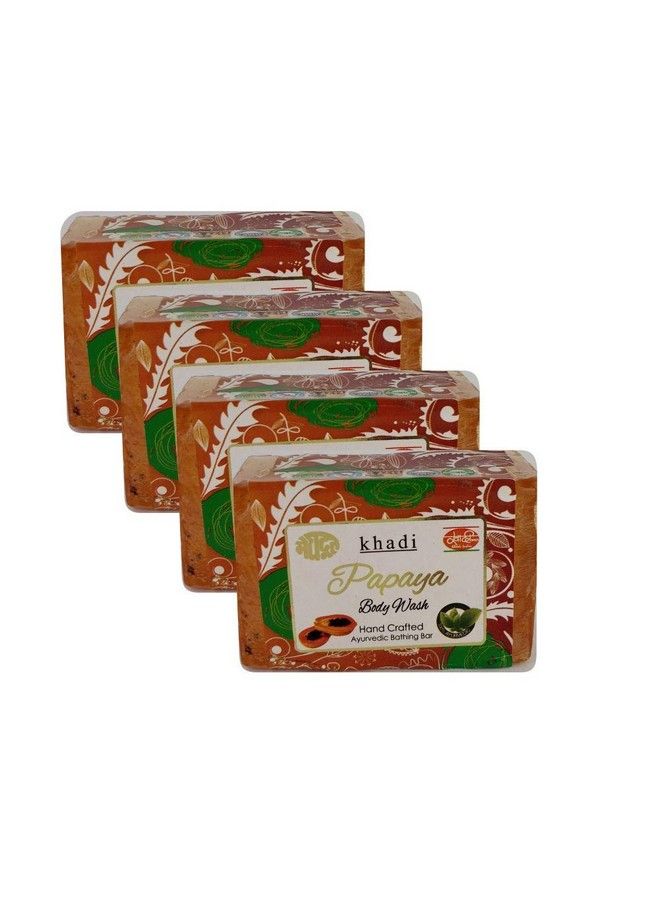 Meghdoot Papaya Body Wash Soap 125Gm (Pack Of 4) - Image 1