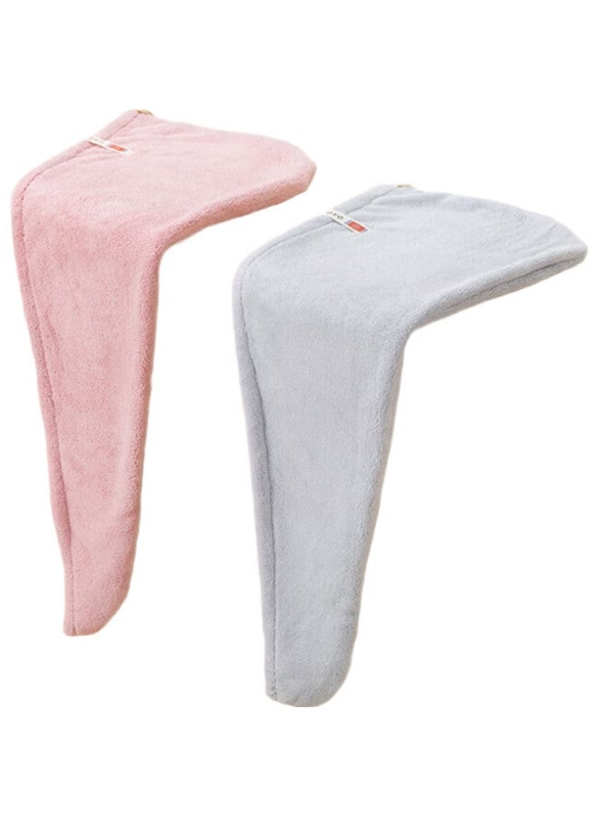 Hoyo Snow Velvet Hair Drying Cap And Hair Drying Towel Set, Soft And Absorbent Towels For Bathing And Hair Washing At Home, Coffee Color - Image 3