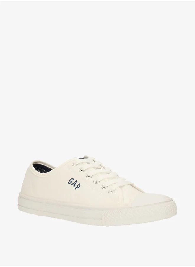 GAP Men's Logo Print Sneakers with Lace-Up Closure