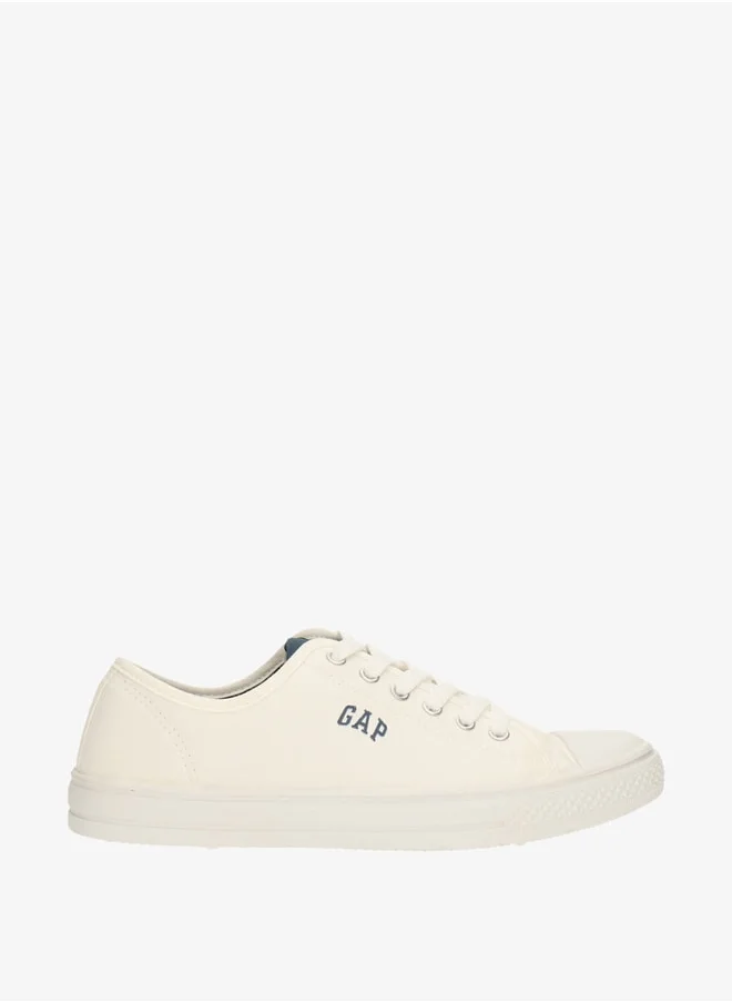 GAP Men's Logo Print Sneakers with Lace-Up Closure