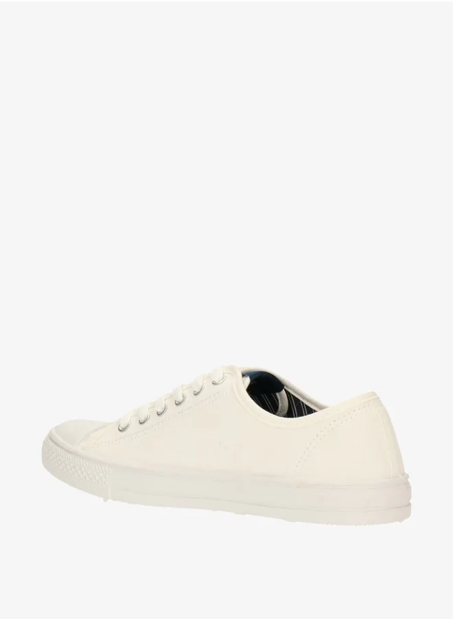 جاب Men's Logo Print Sneakers with Lace-Up Closure