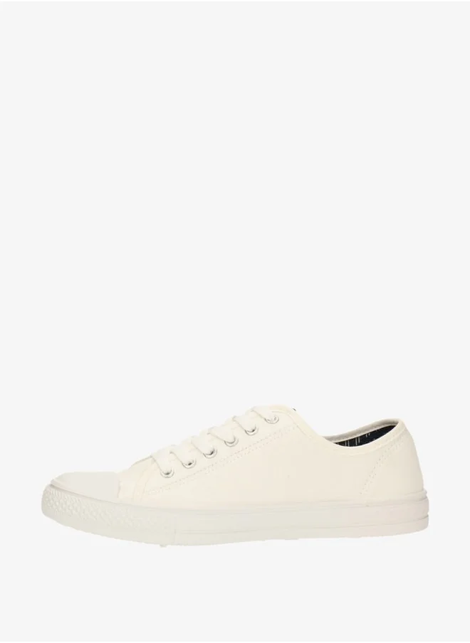جاب Men's Logo Print Sneakers with Lace-Up Closure