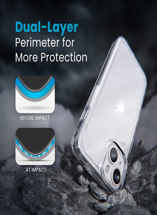 Speck Clear iPhone 14 & iPhone 13 Case - Drop Protection, Scratch Resistant & Anti-Yellowing Dual Layer Case for iPhone 14 & iPhone 13 Case for 6.1 inch Model - GemShell - Image 5