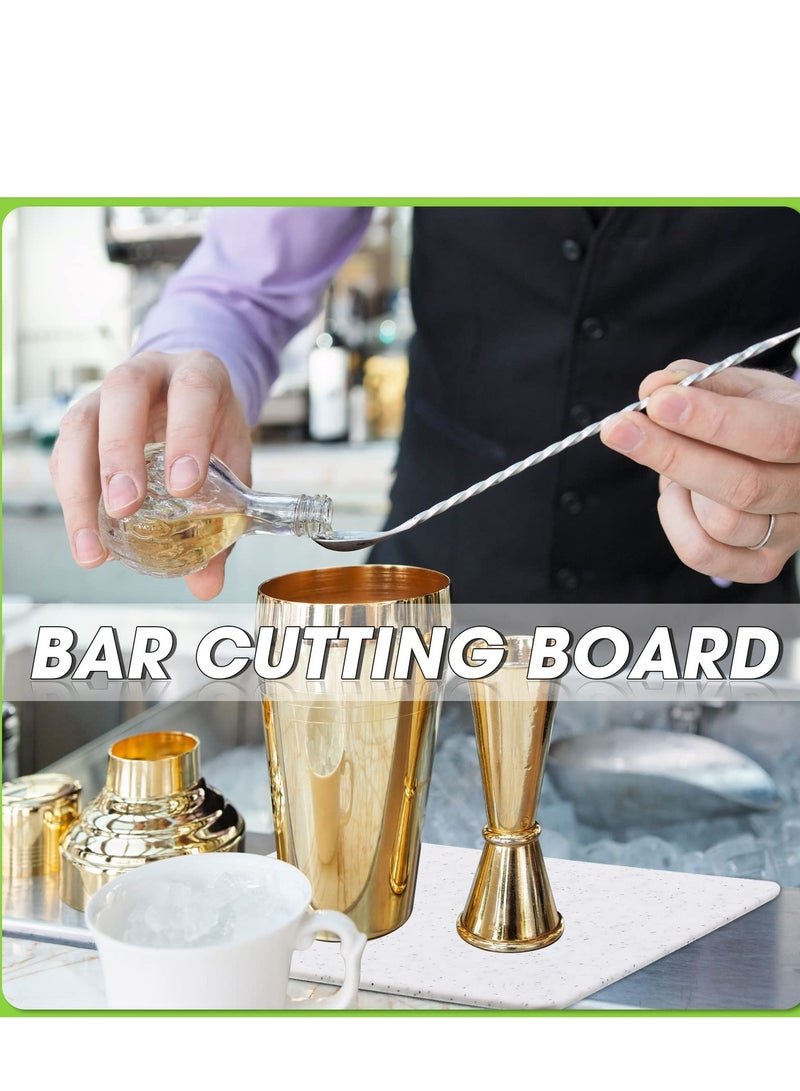 SYOSI Plastic Utility Cutting Board with Handles, Food Safe PP Material, Dishwasher Safe, Thick Chopping Board, Large Size, Easy Grip Handle, for Kitchen White 3 Pcs - Image 3