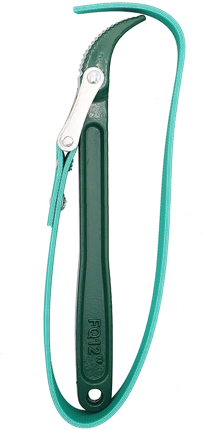GSK Cut GSK Cut MultiPurpose Adjustable Belt Strap Wrench Steel Handle Adjustable Strap Oil Filter Opener Wrench 12 Inch  - Image 2