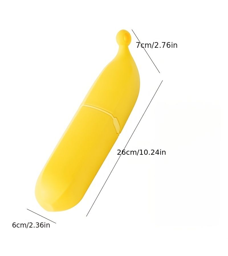 Green Banana Shaped Cat Cartoon Lint Remover Double Sided Clothes Brush Fabric Shaver - Image 2