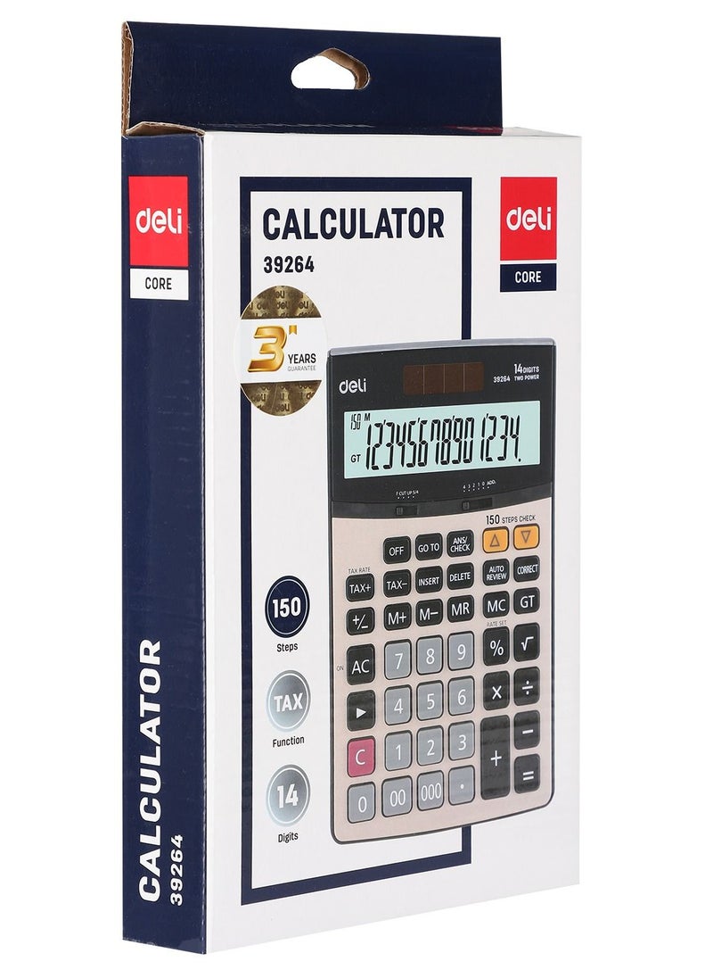 Deli 14-Digit Desktop Calculator With Tax Functions  - Image 1