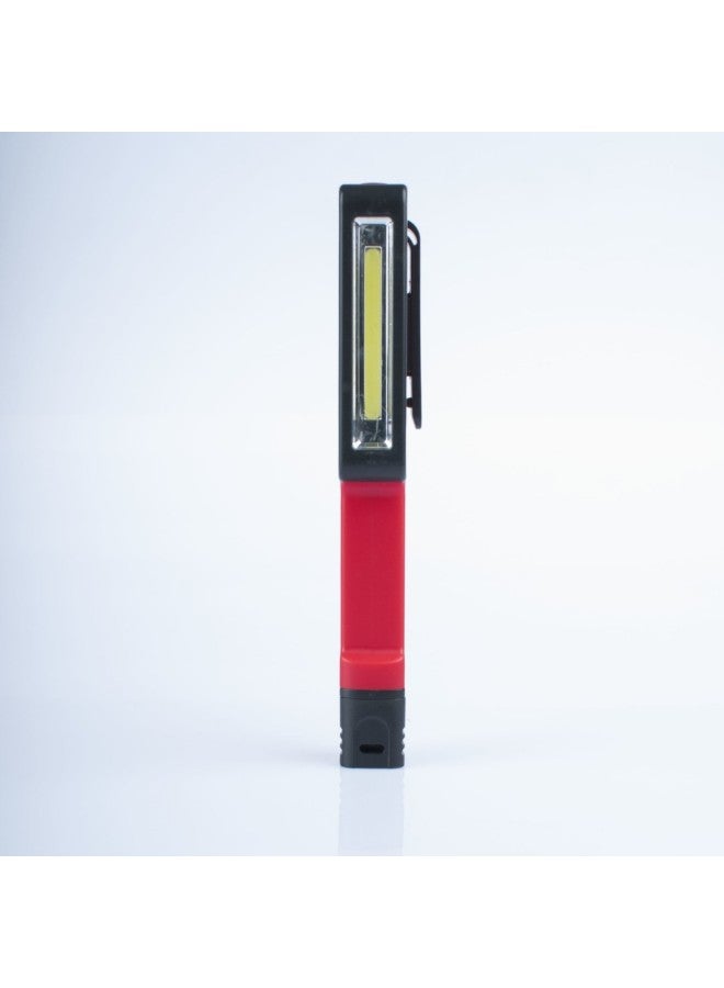 Direct Surface Light Source Pen Tool Lamp, COB Inspection Lamp, Work Lamp, Plastic Pen Lamp-Color:Yellow  - Image 4