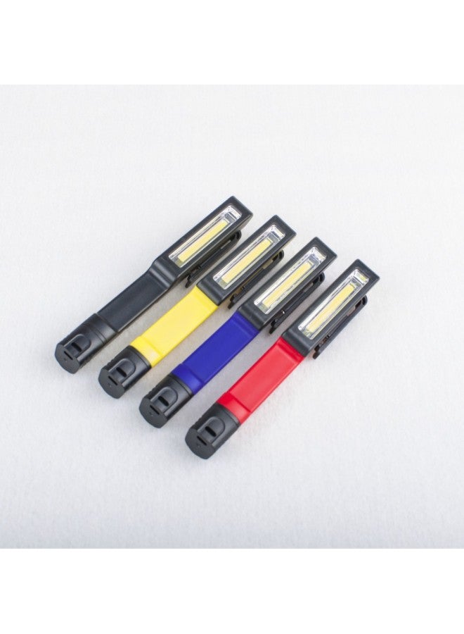 Direct Surface Light Source Pen Tool Lamp, COB Inspection Lamp, Work Lamp, Plastic Pen Lamp-Color:Yellow  - Image 2