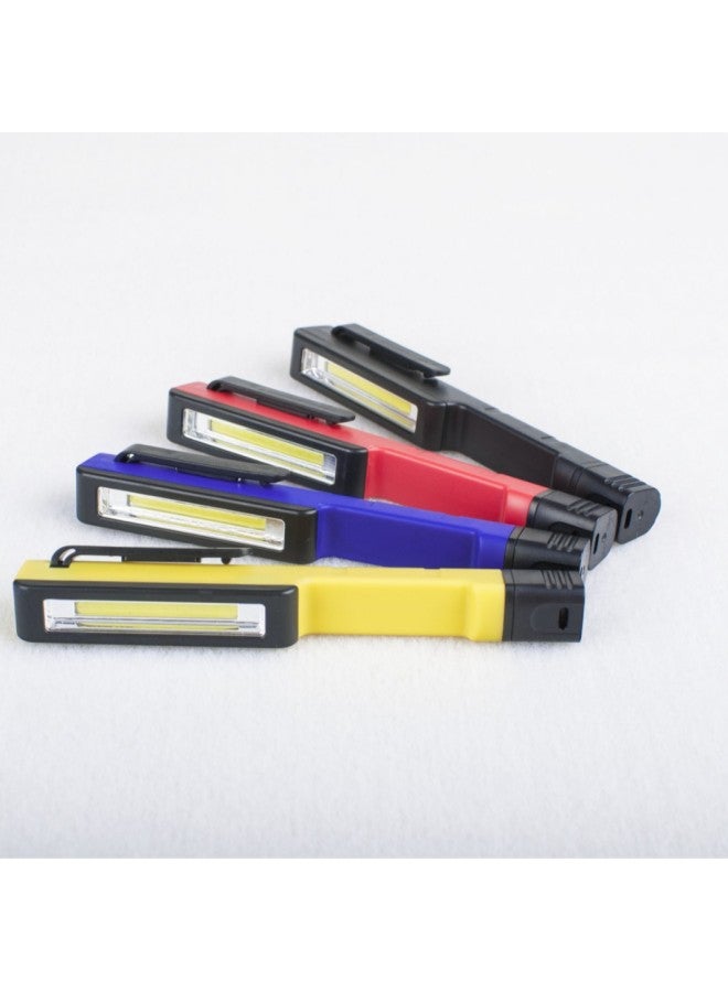 Direct Surface Light Source Pen Tool Lamp, COB Inspection Lamp, Work Lamp, Plastic Pen Lamp-Color:Yellow  - Image 1