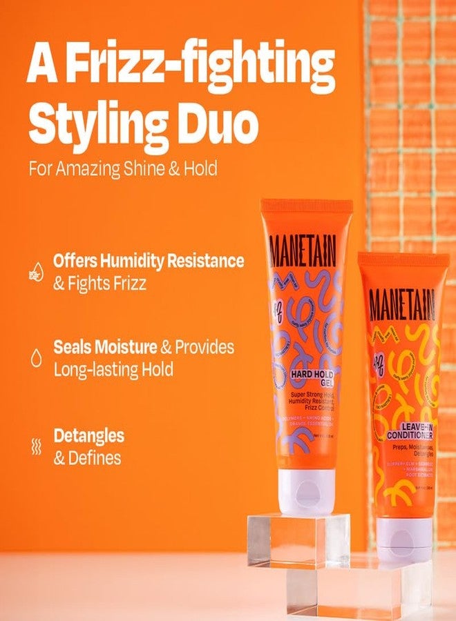 MANETAIN Hydrate & Hold Curl Kit | Leave-in Conditioner 100ml & Hard Hold Gel 100ml for Curly Hair | Long-Lasting Definition, Frizz Control & Moisture for All Hair Types | Vegan, Paraben-Free, CG-Friendly Styling Duo - Image 2