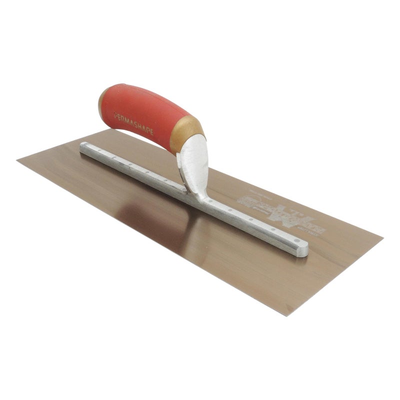 MARSHALLTOWN مجرفة إنهاء مارشالتاون دورافليكس، 14 × 5 بوصة، 11 5/8 بوصة تركيب، مقبض دورا سوفت، مصنوعة في الولايات المتحدة الأمريكية، أدوات إنهاء الجص والجدران الجافة، 4683DFDL - Image 5