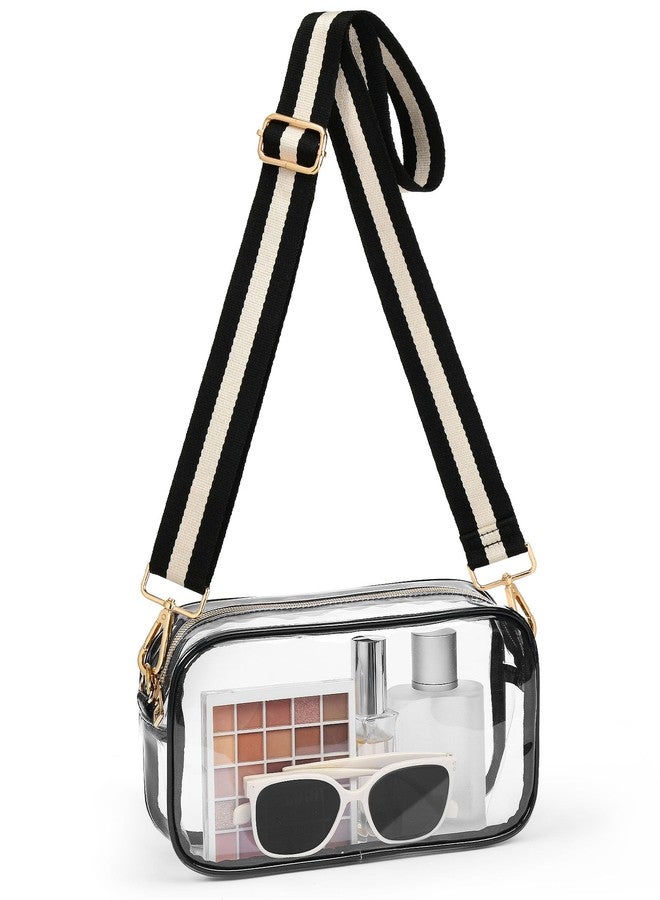 Bulado Clear Bag for Stadium Events, Clear Purses for Women with Adjustable Strap, Crossbody Bag Stadium Approved for Sports Fan - Image 1