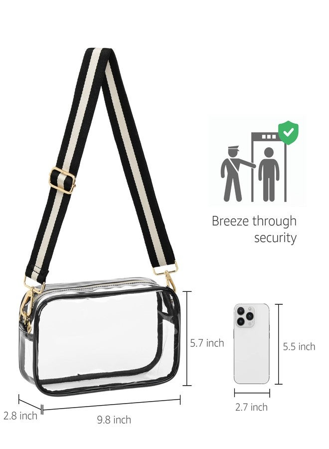 Bulado Clear Bag for Stadium Events, Clear Purses for Women with Adjustable Strap, Crossbody Bag Stadium Approved for Sports Fan - Image 4