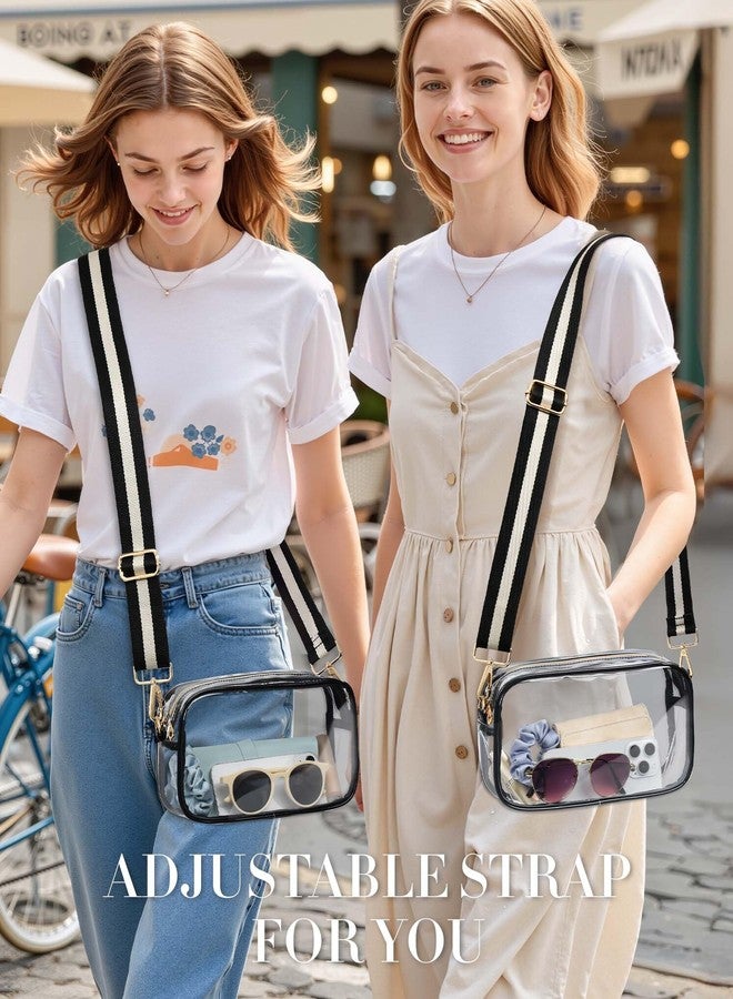 Bulado Clear Bag for Stadium Events, Clear Purses for Women with Adjustable Strap, Crossbody Bag Stadium Approved for Sports Fan - Image 2