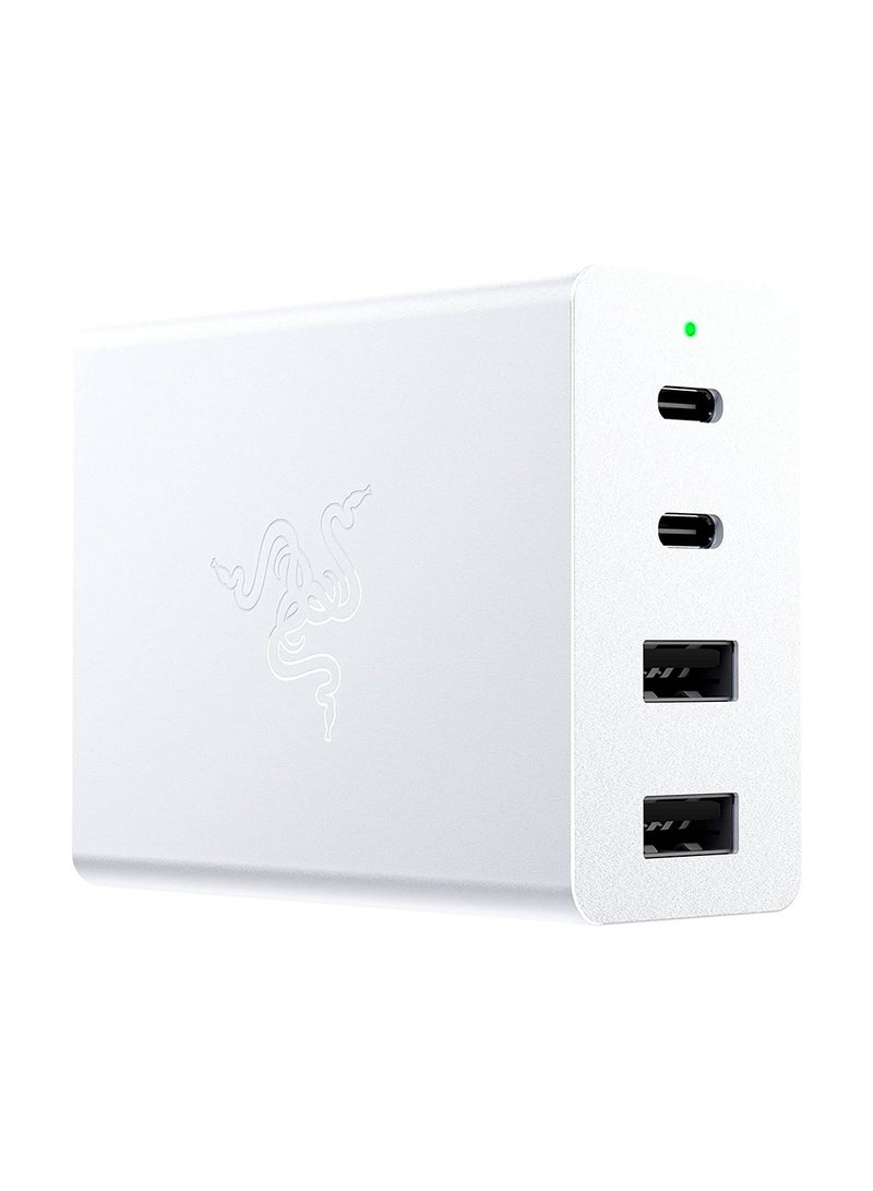 Razer USB-C 130W GaN Portable and Powerful Travel Charger - White - Image 1