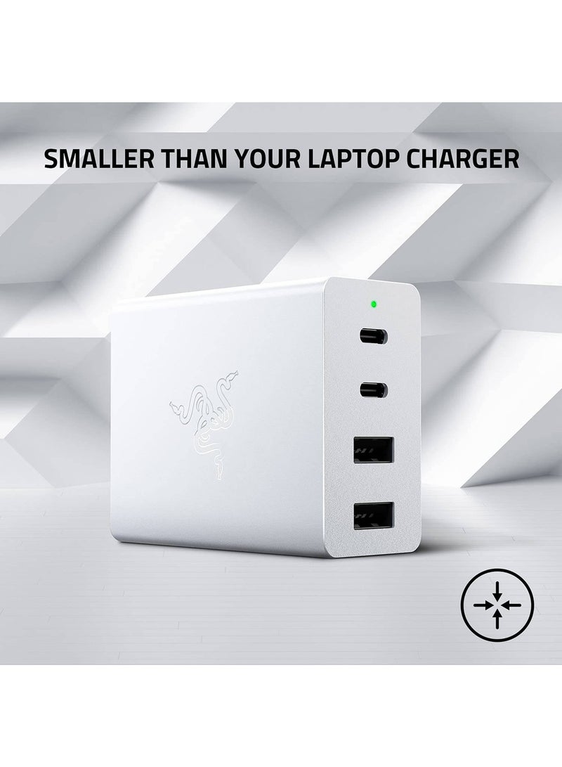 Razer USB-C 130W GaN Portable and Powerful Travel Charger - White - Image 2
